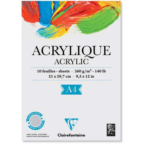 Acrylic deals paint paper